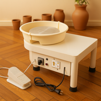 Electric Pottery Wheel with Foot Pedal Control
